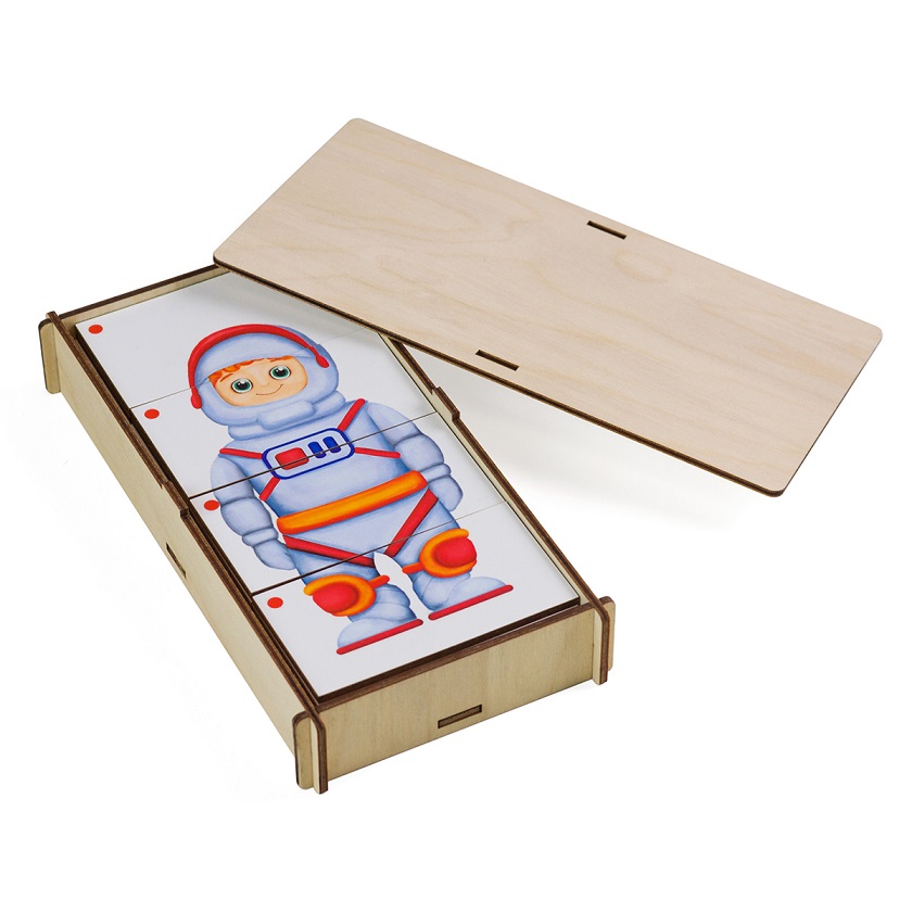 Обучающая деревянная игрушка - Составные картинки. Профессии-2  